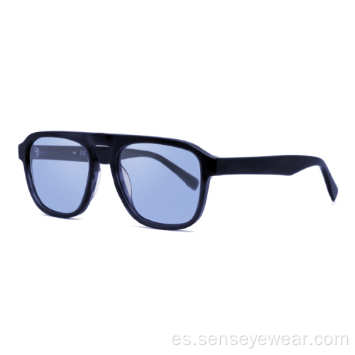 Gafas de sol de lentes de sol de acetato polarizado para hombres